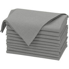 Linneservetter, set med 12, 40x40 cm, bomulls-linneblandning