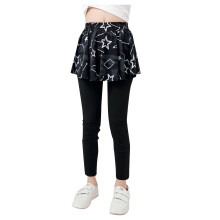 Leggings da yoga per ragazze Ediodpoh, gonne-pantalone fluide per bambini, pantaloni da yoga aderenti 2 in 1, gonna-pantalone da tennis per corsa,