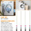 4pcs Steel Washer Suspension Rods 5