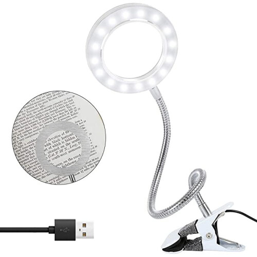 Λάμπα μεγεθυντικού φακού με σφιγκτήρα LED 4,5W, οπτικό φακό, κλιπ που δεν