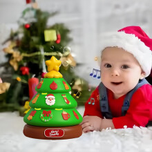 Árvore de Natal Musical com Máquina de Bolhas de Sabão, Decoração Natalina Iluminada com Música, Soprador de Bolhas Automático para Festas,