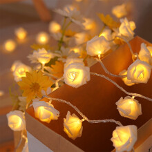 Valentijnsdecoraties: Sprookjesachtige lichtslingers met parels, romantische lichtslingers voor binnen en buiten, terras, bruiloft, jubileum en