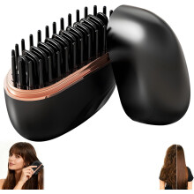 Mini-Haarglätterkamm mit Akku, 3 Temperaturstufen, kabellos und tragbar – USB-Ladefunktion