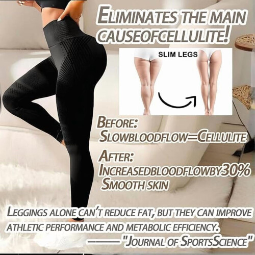 3D Anti-Cellulite Compression Leggings, High-Waisted 2