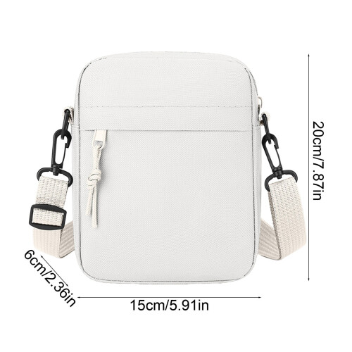 Mini-Umhängetasche Unisex Weiß 2