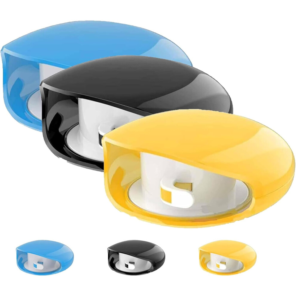 Sightgaze Automatic Cord Reel Â Retractable Cable Organizer For Usb Cables, Charging & Earphone Cords, Compatible With Usb-C Blue/Black/Yellow 9162407030873