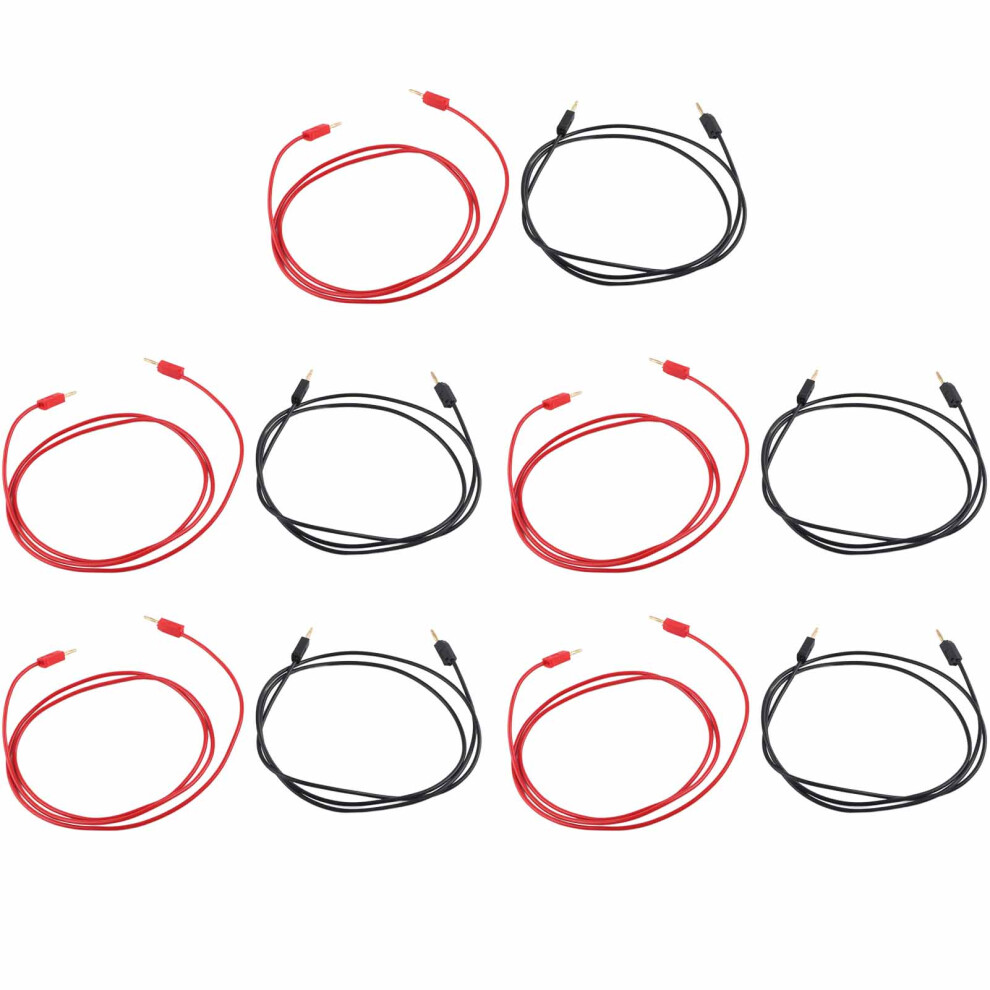 Replaceable Plugs Electrical Test Lead Set With Copper Wire Construction, Multimeter Compatible Leads Featuring Wide Range Of Applications And 9357860247511