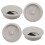 4 Pcs 53mm Drill Hole Plastic Home Computer Desk Cable Cord Grommets 7
