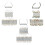 1*10pcs 5050 SMD 3 LED Module LED Strip String Light Waterproof  12V Cool White 5