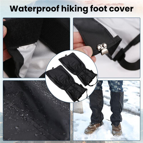 Waterproof walking gaiters gators hiking climbing camping 2