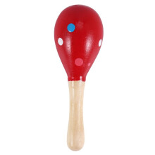 Een Houten Maraca-Muziekinstrument voor Kinderspeelgoed