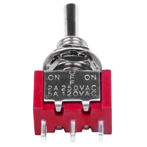 2 Pcs AC 250V 2A 120V 5A SPDT /Off/ 3 Position Momentary Toggle 1