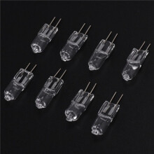 12V 20W Halogen Bulb Warm White Light Lamp Bi-Pin Base 8 Pcs