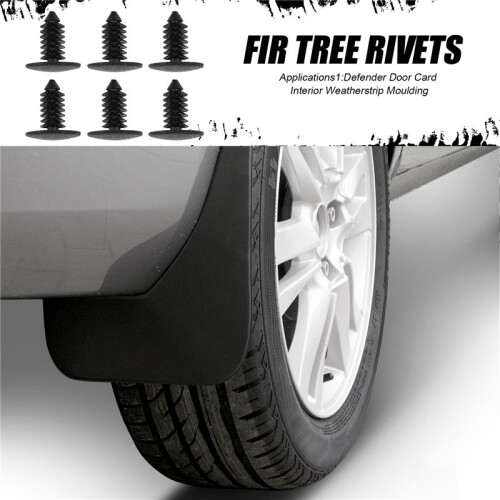 30pcs 9mm x 8mm Hole Plastic Car  Fir Tree Clips Rivets Retainer 2