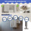 Closet Wardrobe 22mm Dia Pipe Hanging Rail Rod End Support Bracket 4