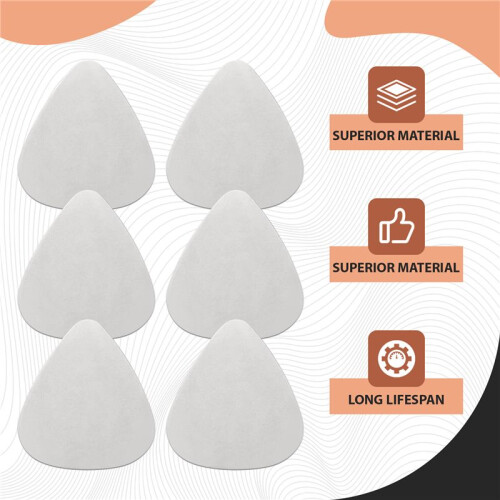 6x Stainless Steel Guitar Picks - Silver 2