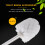 Replacement Spare Bathroom Accessory Plain Plastic Toilet Cleaning Brushes  Holders White (2x White Heads) 2