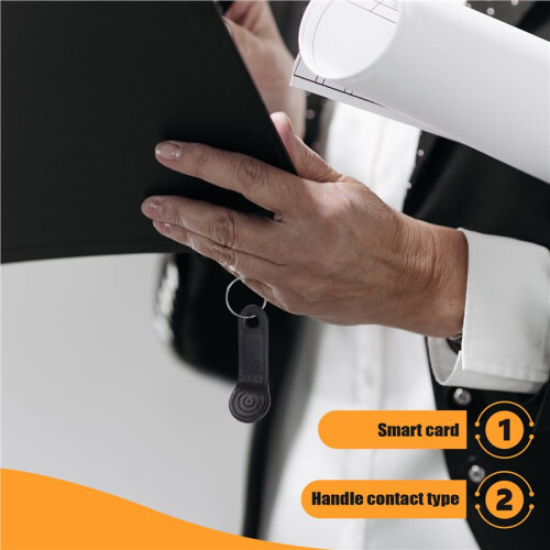 10pcs DS1990A-F5 TM Card iButton Tag with wall-mounted Black 2