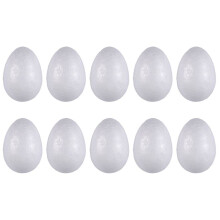 10 Uova 6 Cm Di Uovo Decorativo Di Uova Di Pasqua Bianche Per Dipingere O Incollare
