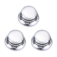 3 Stücke Gitarre Metall Oberteil Zylinder Ton Tuning Knöpfe Für Elektrische Gitarre Jazz Bass Lp St Chrome