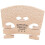 Adjustable Violin Bridge Maple,4/4 Size Violin Fitted Bridge Parts For 4/4 Size Violin 1