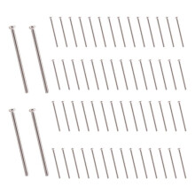 M2.5 x 40mm 304 Stainless Steel Phillips Round Screws Bolt 60pcs