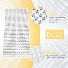 504 Stuks 6 mm DIY Bling Crystal Zelfklevende Strasssticker