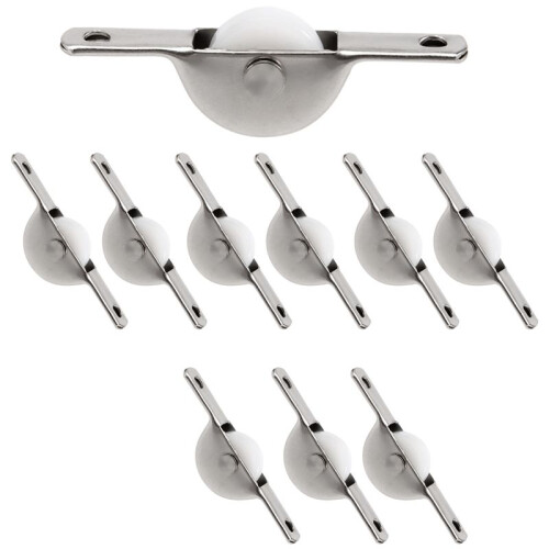 10pcs Door Window Cupboard Drawer Bin Single Nylon Sliding Roller Pulley Wheel 1
