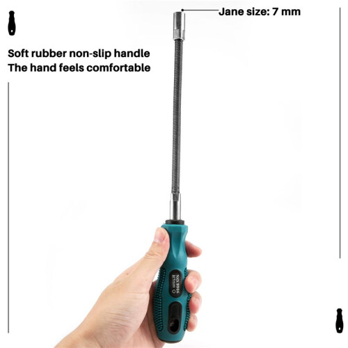 7MM Socket Screwdriver Flexible Hex Flex Manual Socket Screw Driver Hand Tools 2