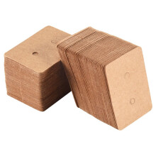 100 StüCke Blank Ohrringe Ohrstecker Tags Kraftpapier Display Karte HäNgen Schmuck