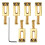 Rektangelgitarrbrosadlar för  Strat Stratocaster Tele Telecaster Elgitarrbyte, Guld (Pack med 6) 1