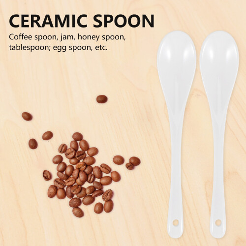 Set of 5 Ceramic Spoon Teaspoon Spoon Jam Honey 2