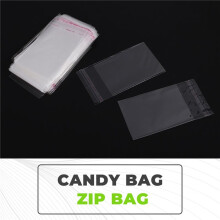 200 Clear Self Adhesive 7cm x 13cm Peel and Seal Plastic Bags for Small Objects, Jewellery, Arts and Crafts Display Packaging