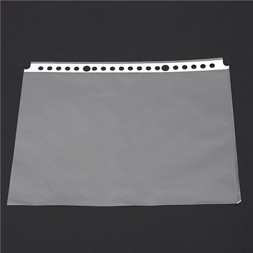 Pack of 200 A5 Clear Punched Pockets - Plastic  Folders 1