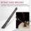 1 Pair Jazz Drum Brushes Retractable Drum Sticks 32 cm black 3