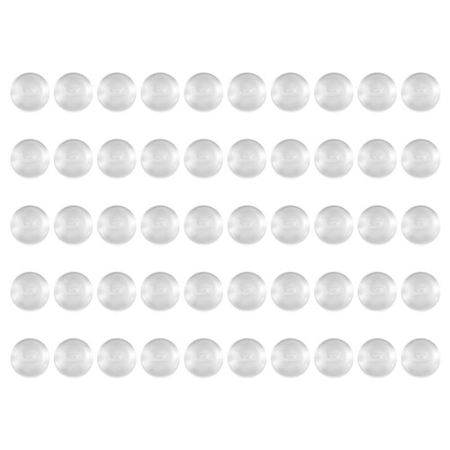 50pcs/lot 12mm Round Flat Back Clear Glass Cabochon High Quality