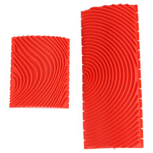 2pcs Holz Graining Korn Gummi Patin Malerei Effekte DIY Wand Dekoration Werkzeuge