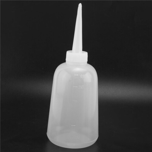 Clear White Plastic Sauce Oil Liquid Dispensing Squeeze Bottle 300ml 1