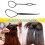 2 x plastica flaxen capelli dispositivo nero 4