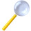 4Pcs plastic  magnifying glass children's toys 5