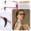 1 paio Bicchieri silicone Anti-out gancio 'orecchio Nero 7