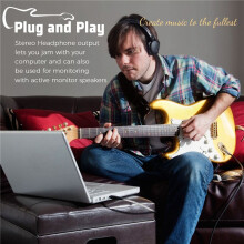Gitarre zu USB Schnittstelle Verbindungskabel Adapter / PC Aufnahme CD Studio Laptop