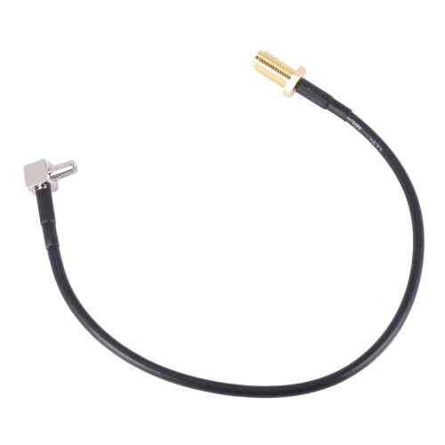 SMA hembra Jack a TS9 macho Antena cable coaxial pigtail de angulo recto 1