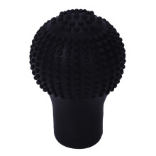 Car Vehicle Round Black Silicone Nonslip Lever Gear Shift Knob Cover