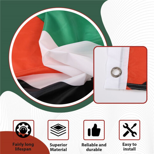 Palestine National Flag 5ft x 3ft 2
