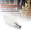 Dimmable E12 2W COB Edison Candle Flame Filament LED Light Bulb Lamp 10*3.5cm 2