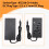 Input AC 100-240V 50/60Hz Output  12V 4A Power Adapter Black 5