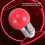E27 LED Light Warm Red Bulb Plastic Bulb (0.5W Power, Red) 10