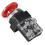 Red Green AC 250V 6A DPST Momentary Mushroom  Push Button 2
