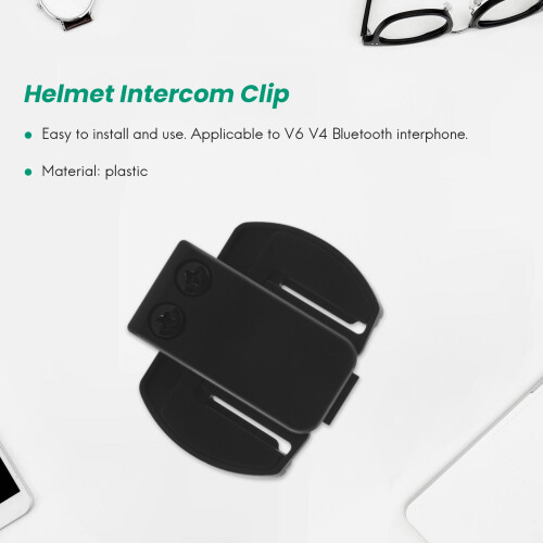 2 Pcs Vnetphone V6 V4 V2-500C Intercom Accessories,Helmet Intercom Clip Mounting Bracket,Motorcycle BT  Intercom Headset Accessories
